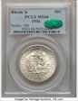 1936 50C Rhode Island MS66