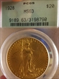 1928 $20 MS63