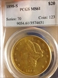 1898-S $20 MS61