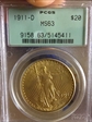 1911-D $20 MS63