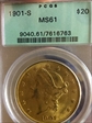 1901-S $20 MS61