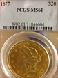 1877 $20 MS61