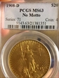 1908-D $20 No Motto MS63