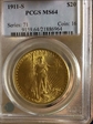 1911-S $20 MS64