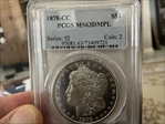 1878-CC $1 MS63DMPL