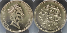 1997 £1 S-J12 English Design MS65