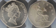 1997 50p S-H7 Small Size MS68