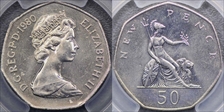 1980 50p S-H1 New Pence MS65