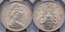 1977 5p S-D1 New Pence MS65