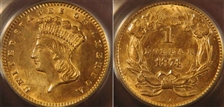 1874 G$1 MS61