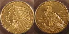 1911-S $5 MS61
