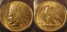 1907 $10 Indian MS62