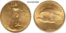 1914-D $20 MS64