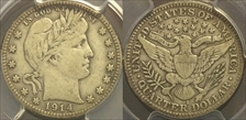 1914-S 25C VF30