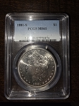 1881-S $1 MS61