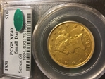 1850 $10 Small Date XF40