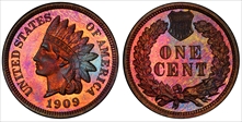 1909 1C Indian PR66RB