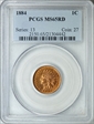 1884 1C MS65RD