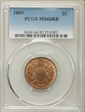 1869 2C MS66RB