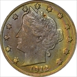 1912-S 5C MS64