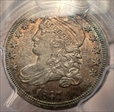 1837 10C Capped Bust AU53