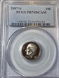 2007-S 10C PR70DCAM