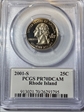 2001-S 25C Rhode Island PR70DCAM