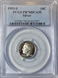 1993-S 10C Silver PR70DCAM