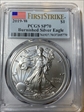 2019-W $1 Burnished Silver Eagle First Strike SP70