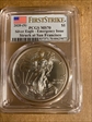 2020-(S) $1 Silver Eagle - Emergency Issue Struck at San Francisco First Strike MS70