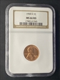 1958-D 1C Lincoln Wheat Reverse MS 66 RD