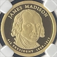 2007 S $1  Fourth President James Madison-Presidential Dollar PF 70 Ultra Cameo