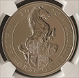 2020 £5 The Queen’s Beast-White Horse of Hanover  MS 69 DPL