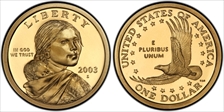 2003-S SAC$1 PR70DCAM