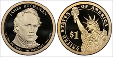 2010-S $1 James Buchanan PR70DCAM