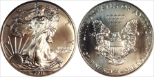 2011-(S) $1 Silver Eagle Struck at San Francisco First Strike MS70