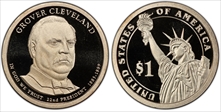 2012-S $1 Grover Cleveland 22nd PR70DCAM