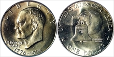 1976-S $1 Silver MS65