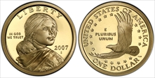 2007-S SAC$1 PR70DCAM