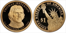 2007-S $1 Thomas Jefferson PR70DCAM