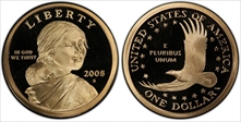 2008-S SAC$1 PR70DCAM