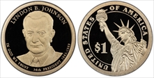 2015-S $1 Lyndon B. Johnson PR70DCAM
