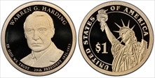2014-S $1 Warren G. Harding PR70DCAM