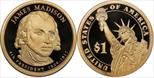 2007-S $1 James Madison PR70DCAM