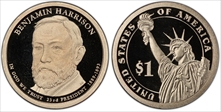 2012-S $1 Benjamin Harrison PR70DCAM