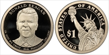2016-S $1 Ronald Reagan PR70DCAM