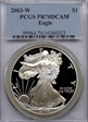 2003-W $1 Silver Eagle PR70DCAM