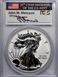 2011-P $1 Silver Eagle Rev PR 25th Anniversary Set First Strike Mercanti Signatu PR70