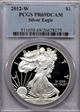 2012-W $1 Silver Eagle PR69DCAM