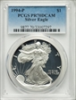 1994-P $1 Silver Eagle PR70DCAM